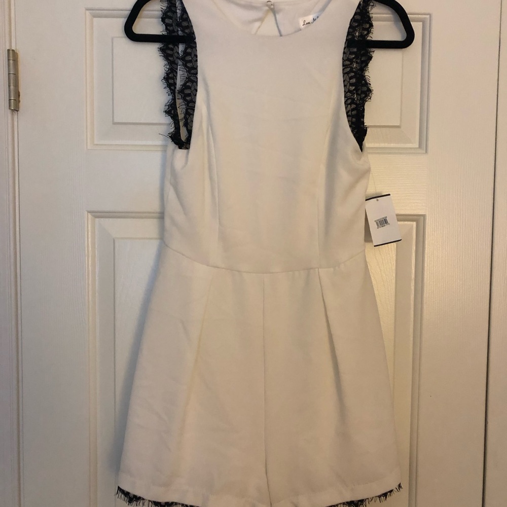 Beautiful little white romper NWT